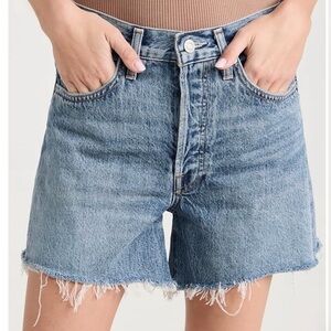 Agolde Blue Vintage-Inspired Jean Shorts